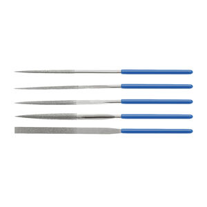 Gy&eacute;m&aacute;nt tűreszelő szett, 5 db-os, 140 mm, A3 ac&eacute;l, ergonomikus markolat