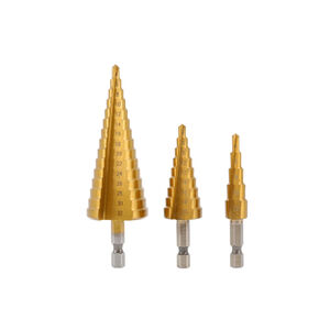 L&eacute;pcsős f&uacute;r&oacute;sz&aacute;r 4-32 mm-es 3 db-os k&eacute;szlet, HSS 4241 edzett ac&eacute;l