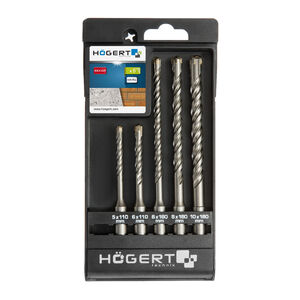 F&uacute;r&oacute;sz&aacute;r szett SDS+ (t&eacute;gl&aacute;hoz / betonhoz) (1+15 x 110 mm, 6 x 110 mm, 6x160mm, 8x160mm, 10x160mm)