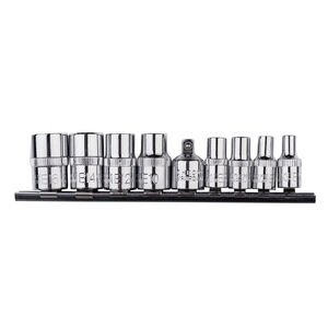 TORX dug&oacute;kulcs k&eacute;szlet, 1/4, 3/8, 9 db-os, CrV